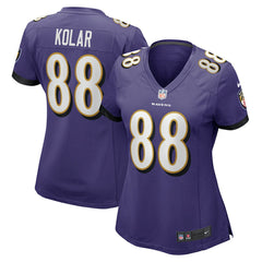 Charlie Kolar  Women's Player Game Jersey - Baltimore Ravens