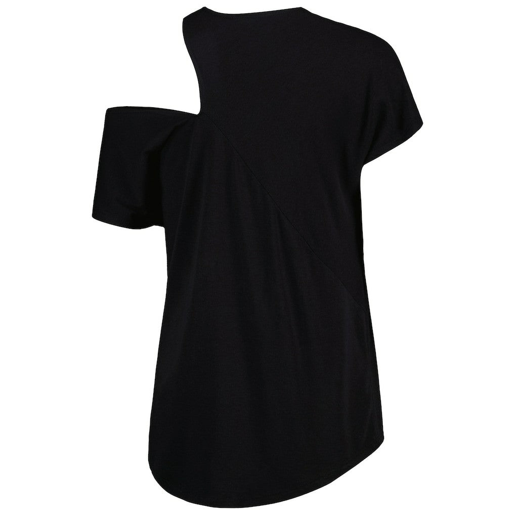 KIYA TOMLIN Women's Cut Out Tri-Blend Shirt - Baltimore Ravens