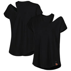 KIYA TOMLIN Women's Cut Out Tri-Blend Shirt - Cincinnati Bengals