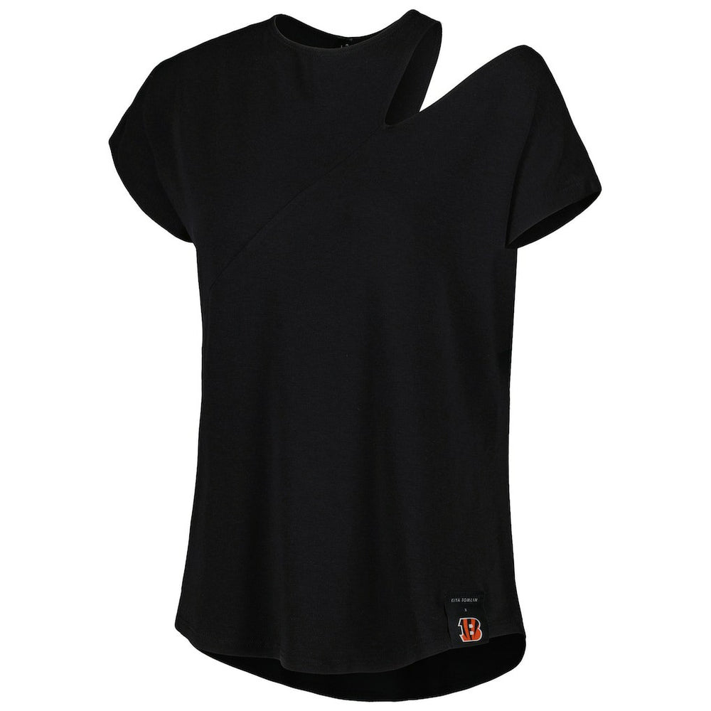 KIYA TOMLIN Women's Cut Out Tri-Blend Shirt - Cincinnati Bengals