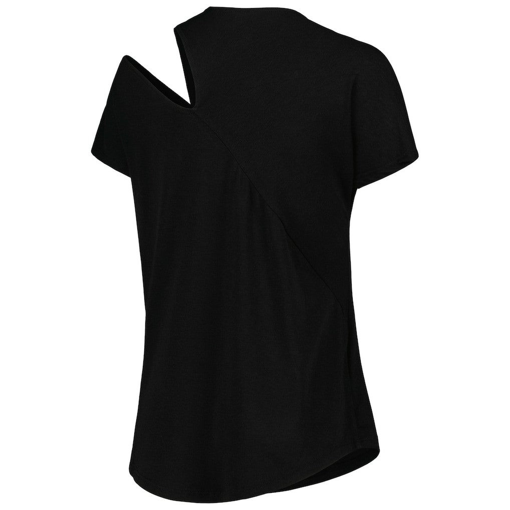 KIYA TOMLIN Women's Cut Out Tri-Blend Shirt - Cleveland Browns