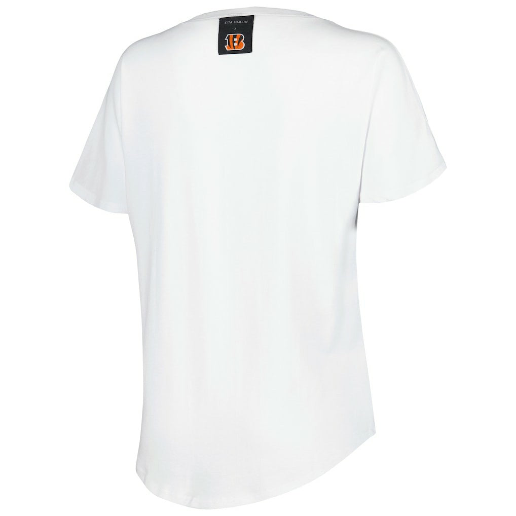 KIYA TOMLIN Women's V-Neck T-Shirt - Cincinnati Bengals