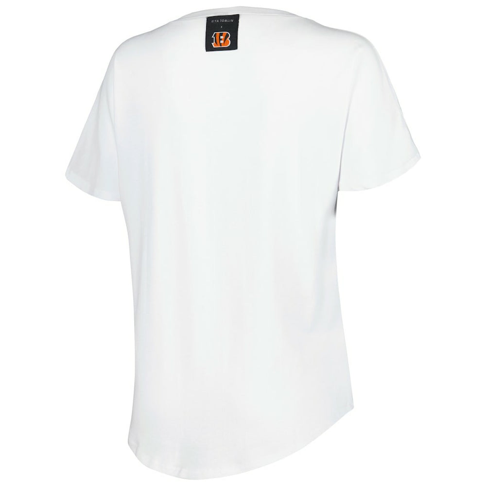 KIYA TOMLIN Women's V-Neck T-Shirt - Cincinnati Bengals