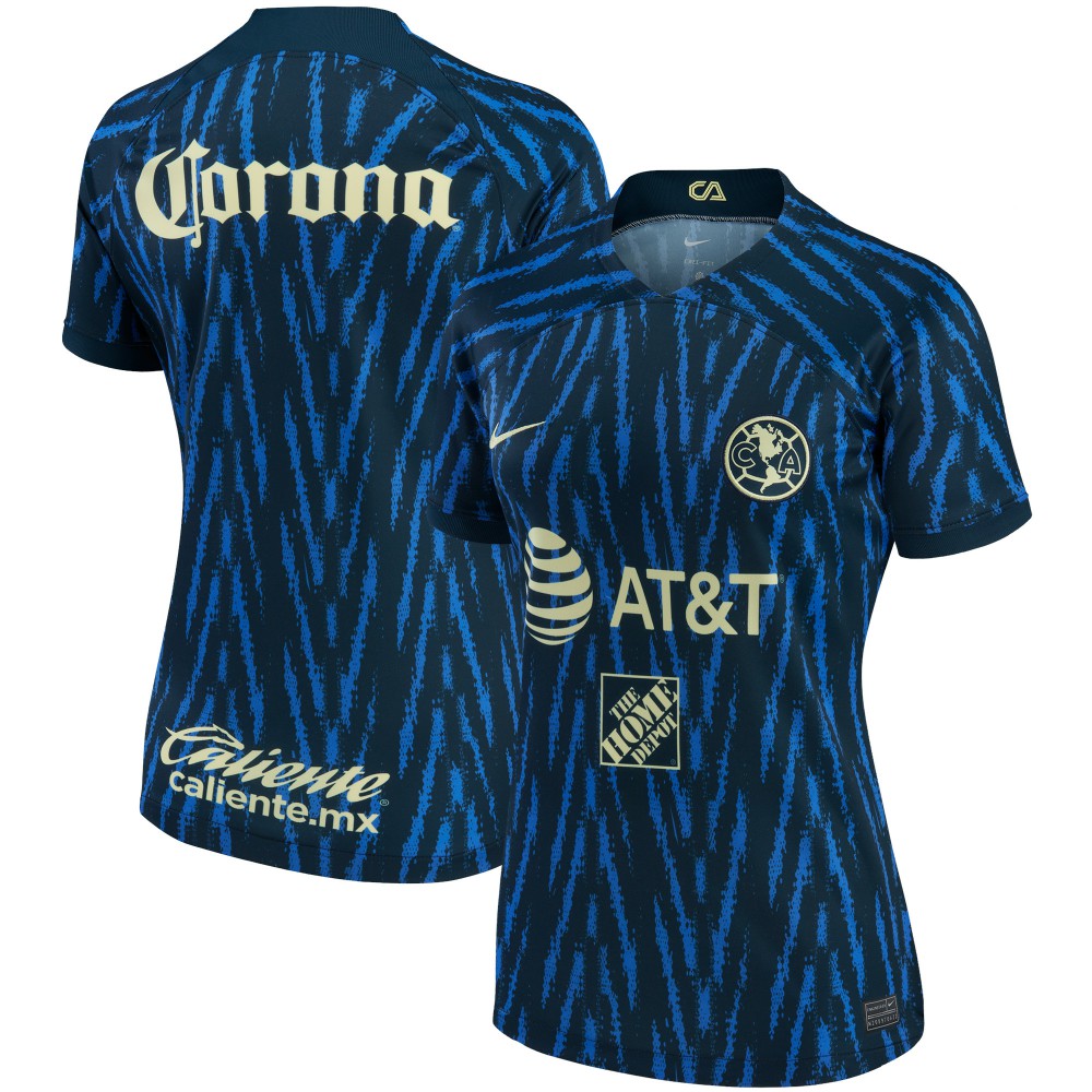 Club America Women's 2022/23 Away Replica Jersey - Nike Blue