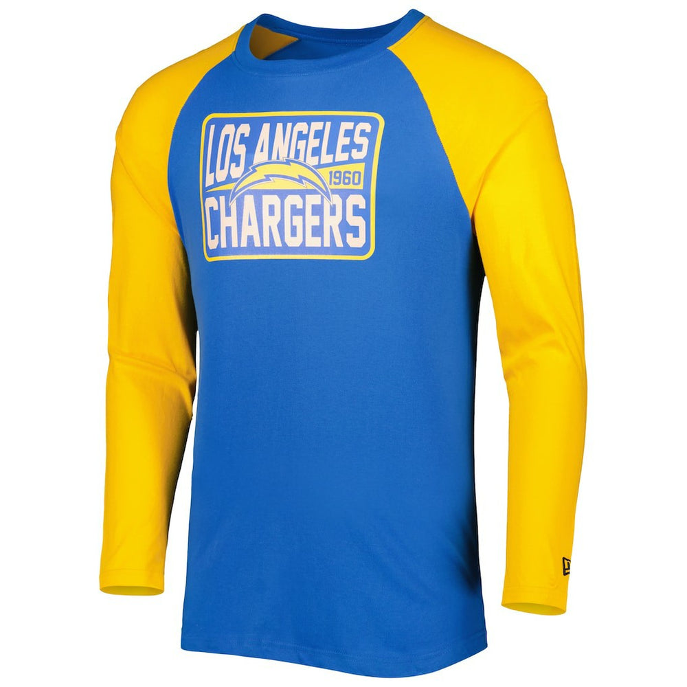 Current Raglan Long Sleeve T-Shirt - Los Angeles Chargers