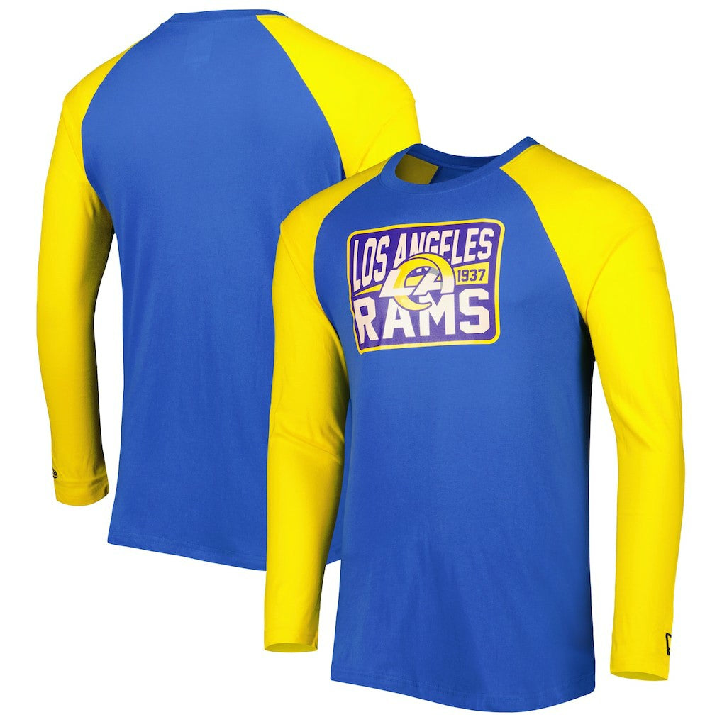 Current Raglan Long Sleeve T-Shirt - Los Angeles Rams