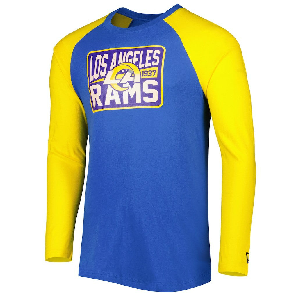 Current Raglan Long Sleeve T-Shirt - Los Angeles Rams