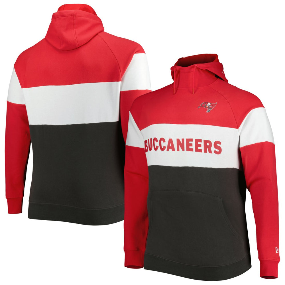 Big & Tall Current Colorblock Raglan Fleece Pullover Hoodie - Tampa Bay Buccaneers