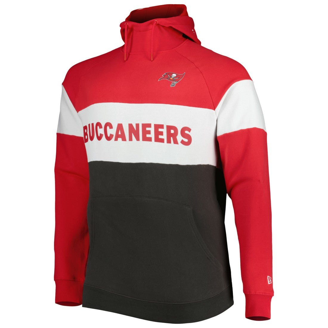 Big & Tall Current Colorblock Raglan Fleece Pullover Hoodie - Tampa Bay Buccaneers