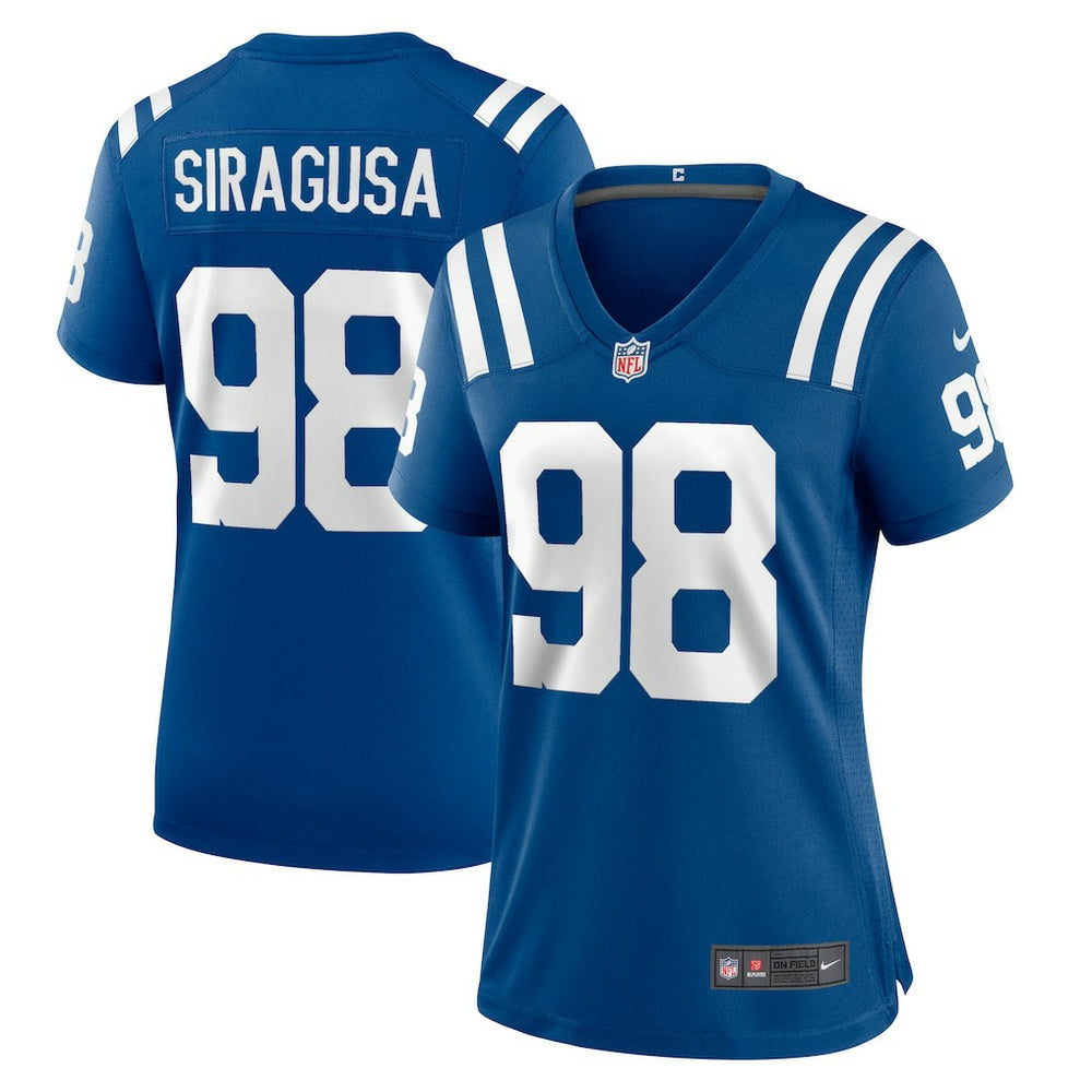 Tony Siragusa  Women's Game Retired Player Jersey - Indianapolis Colts