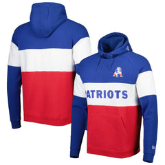 Colorblock Throwback Pullover Hoodie - New England Patriots