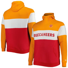 Big & Tall Throwback Colorblock Raglan Pullover Hoodie - Tampa Bay Buccaneers