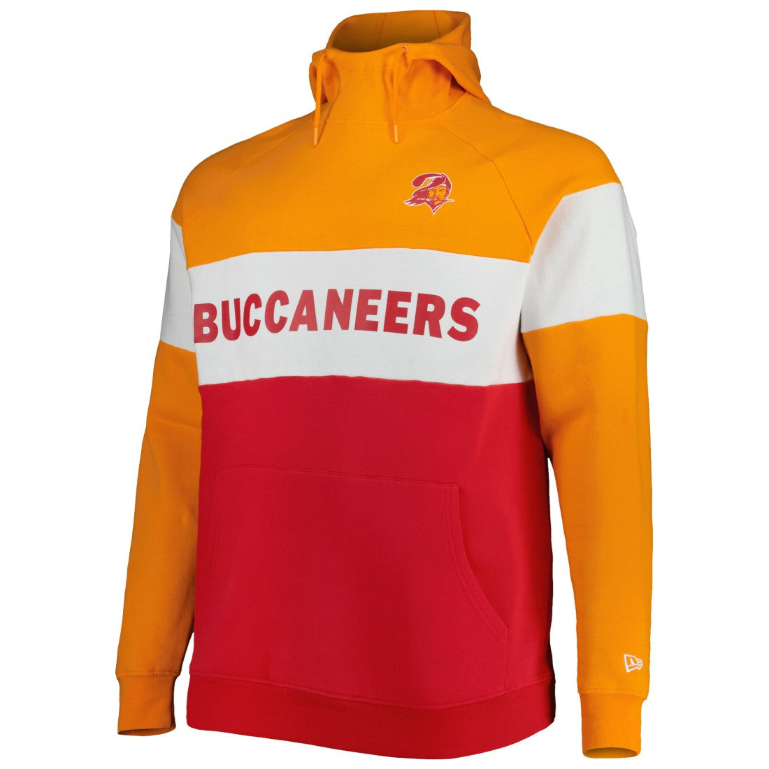 Big & Tall Throwback Colorblock Raglan Pullover Hoodie - Tampa Bay Buccaneers