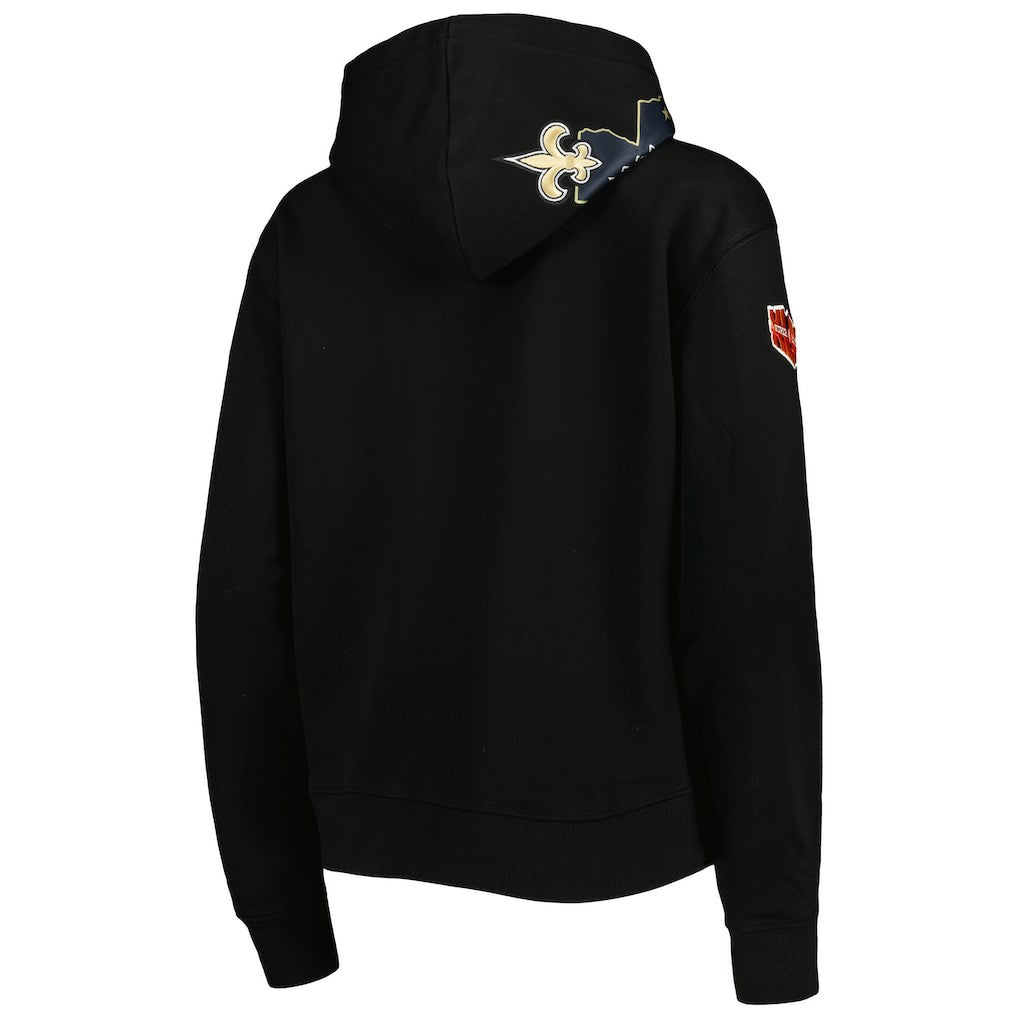 Pro Standard Women's Local Patch Pullover Hoodie - New Orleans Saints