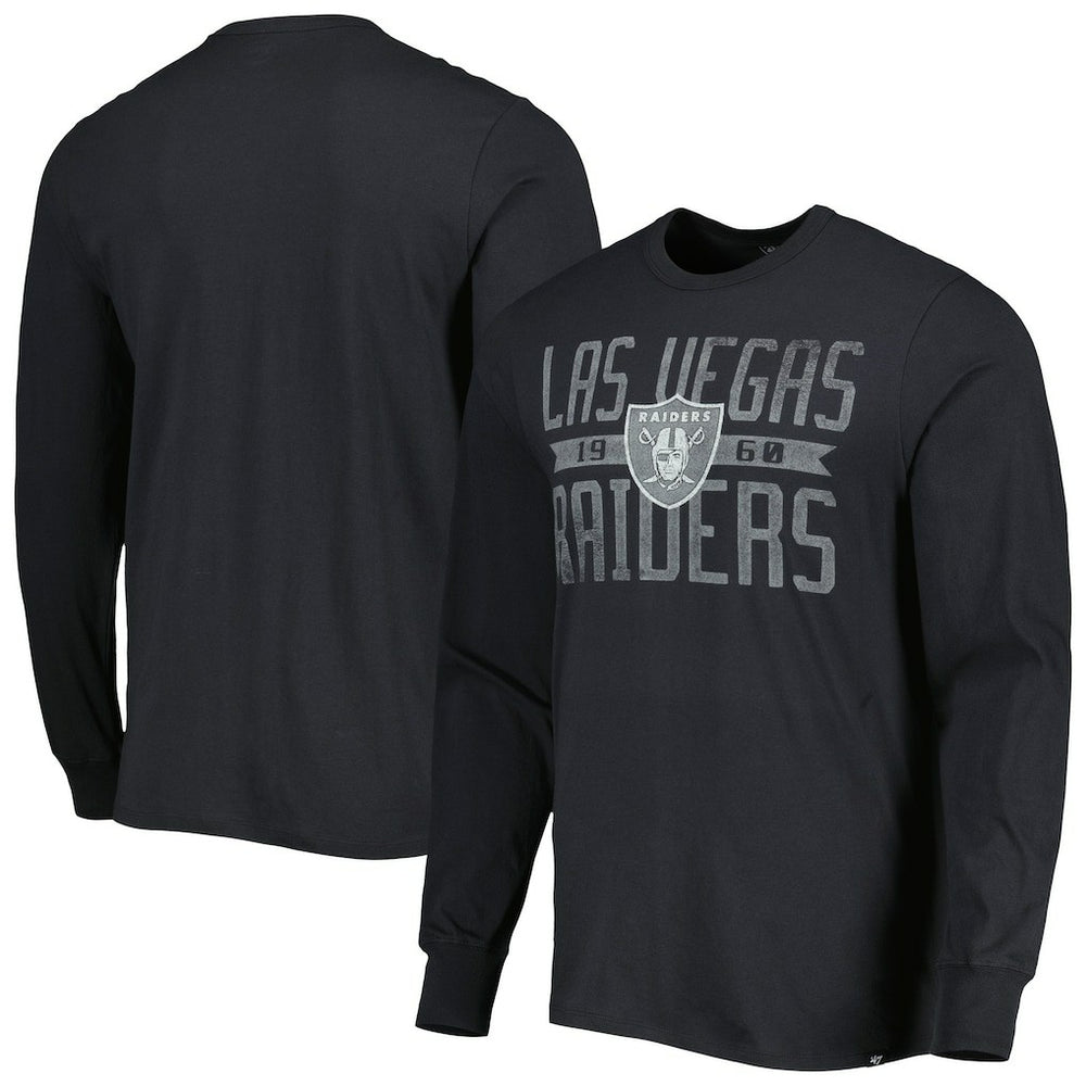 '47 Brand Wide Out Franklin Long Sleeve T-Shirt - Las Vegas Raiders