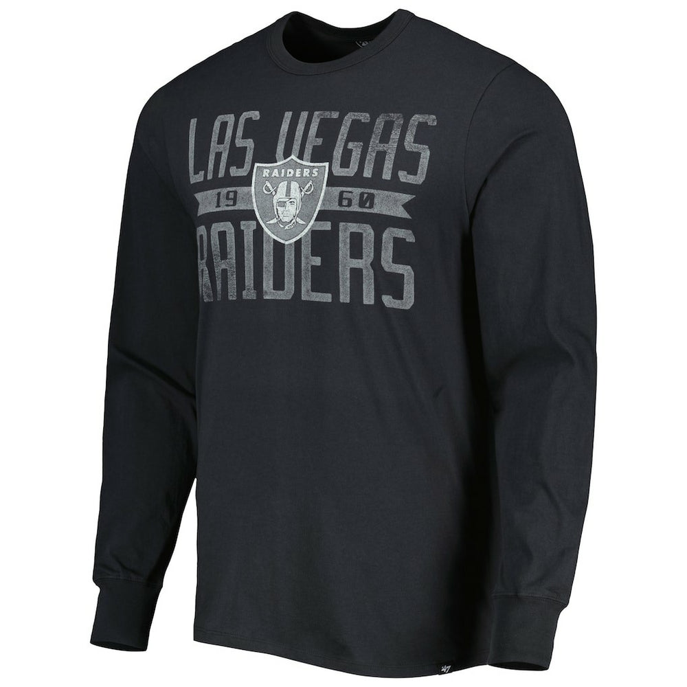 '47 Brand Wide Out Franklin Long Sleeve T-Shirt - Las Vegas Raiders