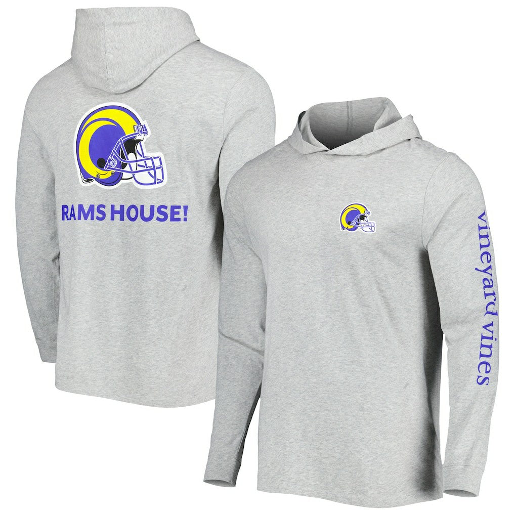 Vineyard Vines Local Long Sleeve Hoodie T-Shirt - Los Angeles Rams