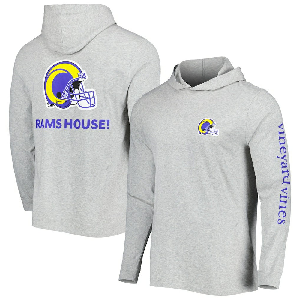 Vineyard Vines Local Long Sleeve Hoodie T-Shirt - Los Angeles Rams