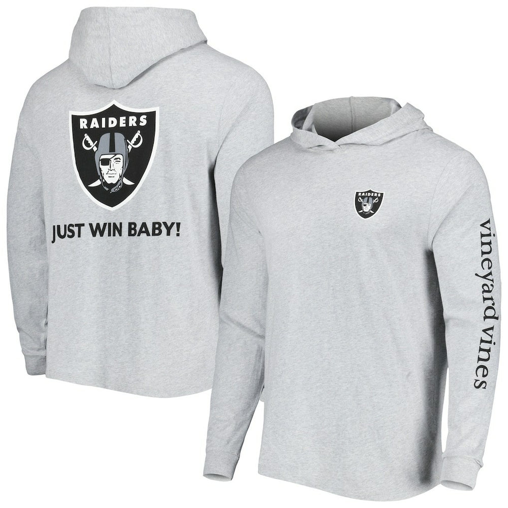 Vineyard Vines Local Long Sleeve Hoodie T-Shirt - Las Vegas Raiders