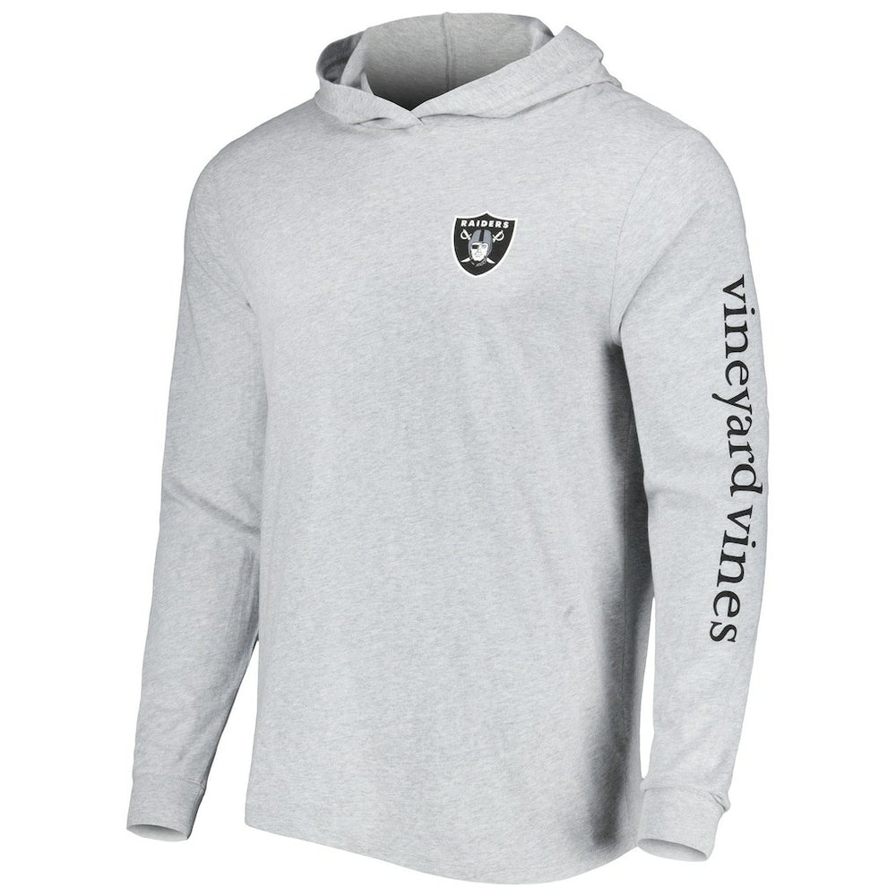 Vineyard Vines Local Long Sleeve Hoodie T-Shirt - Las Vegas Raiders
