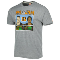 Ja'Marr Chase & Joe Burrow  Homage Unisex NFL Jam Tri-Blend T-Shirt - Cincinnati Bengals