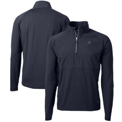 Cutter & Buck Adapt Eco Knit Hybrid Recycled Quarter-Zip Pullover Top - Buffalo Bills