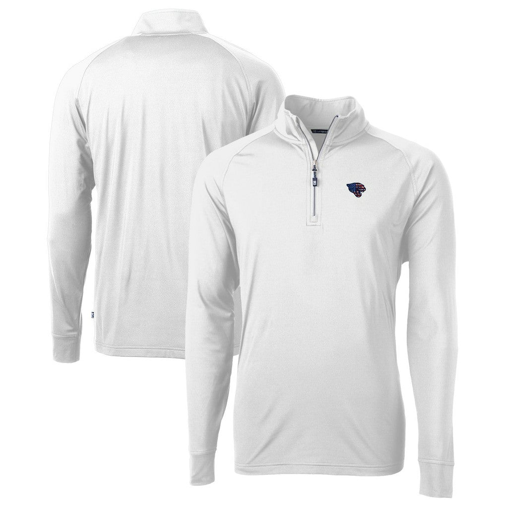 Cutter & Buck Team Adapt Eco Knit Hybrid Recycled Quarter-Zip Pullover Top - Jacksonville Jaguars
