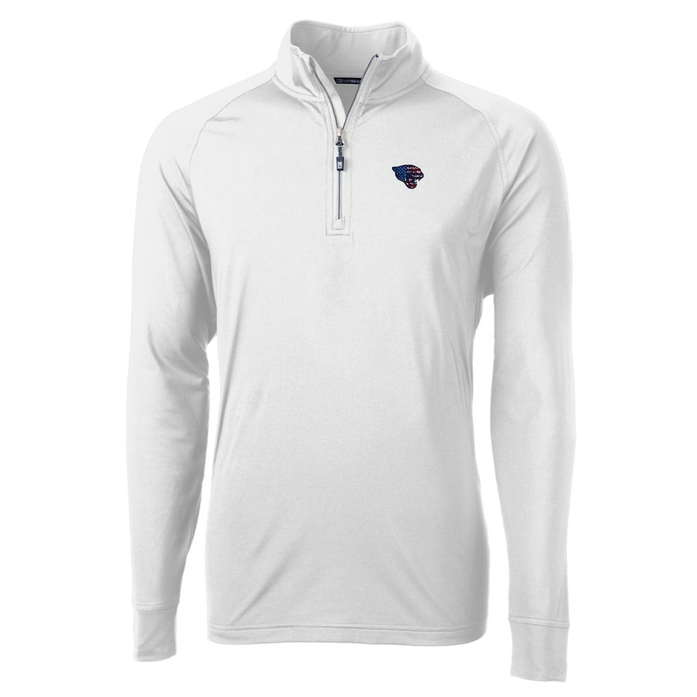 Cutter & Buck Team Adapt Eco Knit Hybrid Recycled Quarter-Zip Pullover Top - Jacksonville Jaguars