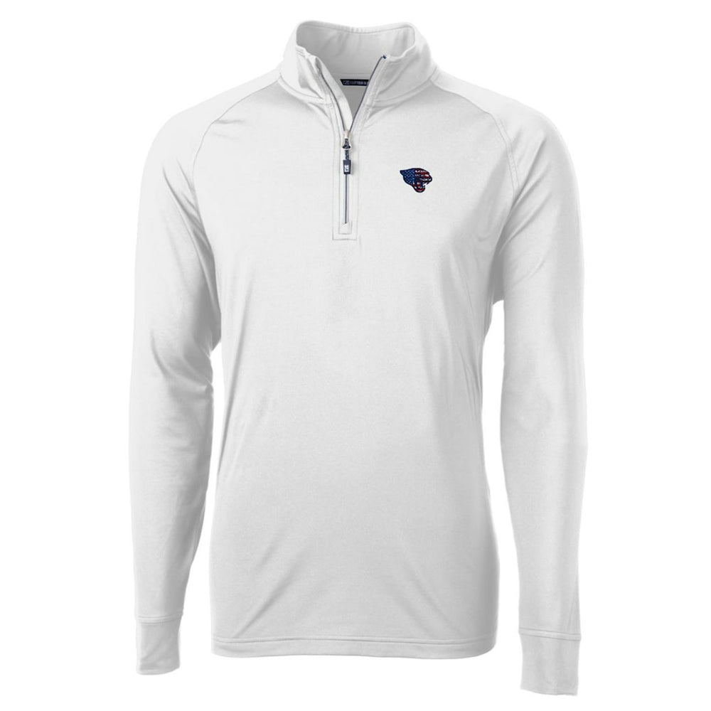 Cutter & Buck Team Adapt Eco Knit Hybrid Recycled Quarter-Zip Pullover Top - Jacksonville Jaguars