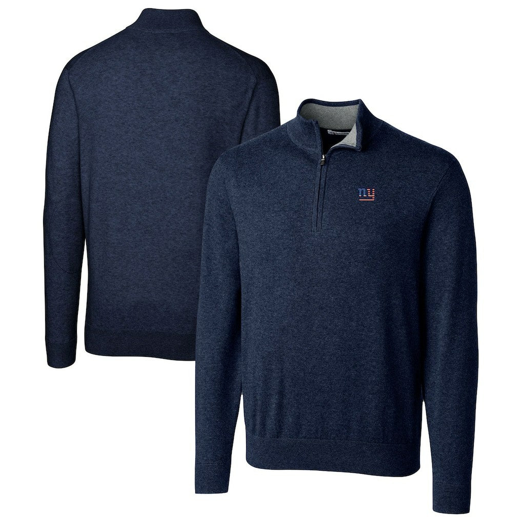 Cutter & Buck Lakemont Quarter-Zip Pullover Sweater - New York Giants