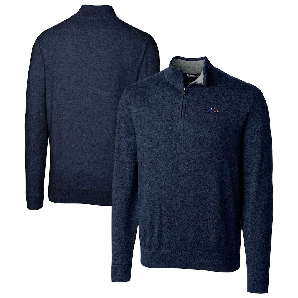 Cutter & Buck Lakemont Quarter-Zip Pullover Sweater - Baltimore Ravens