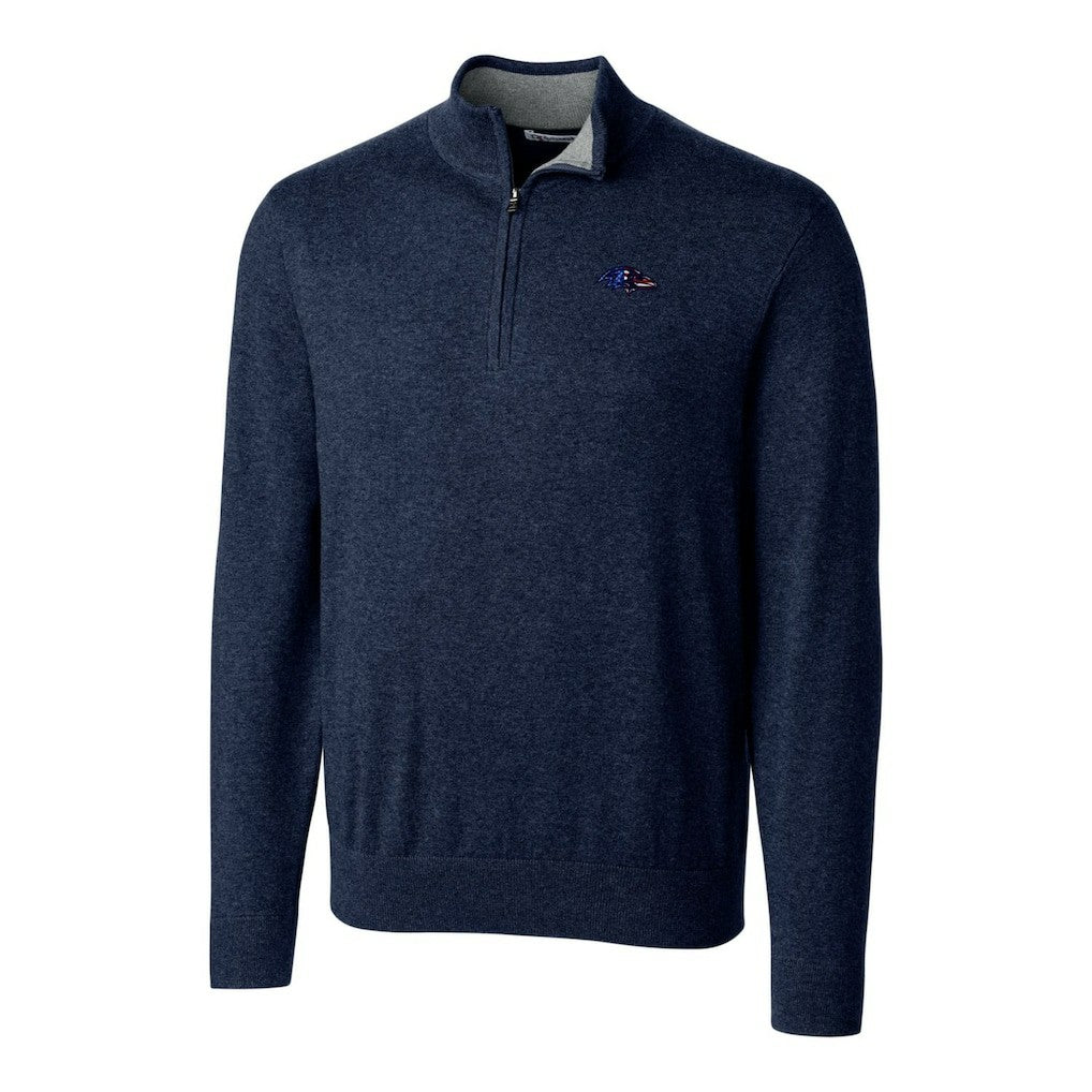 Cutter & Buck Lakemont Quarter-Zip Pullover Sweater - Baltimore Ravens