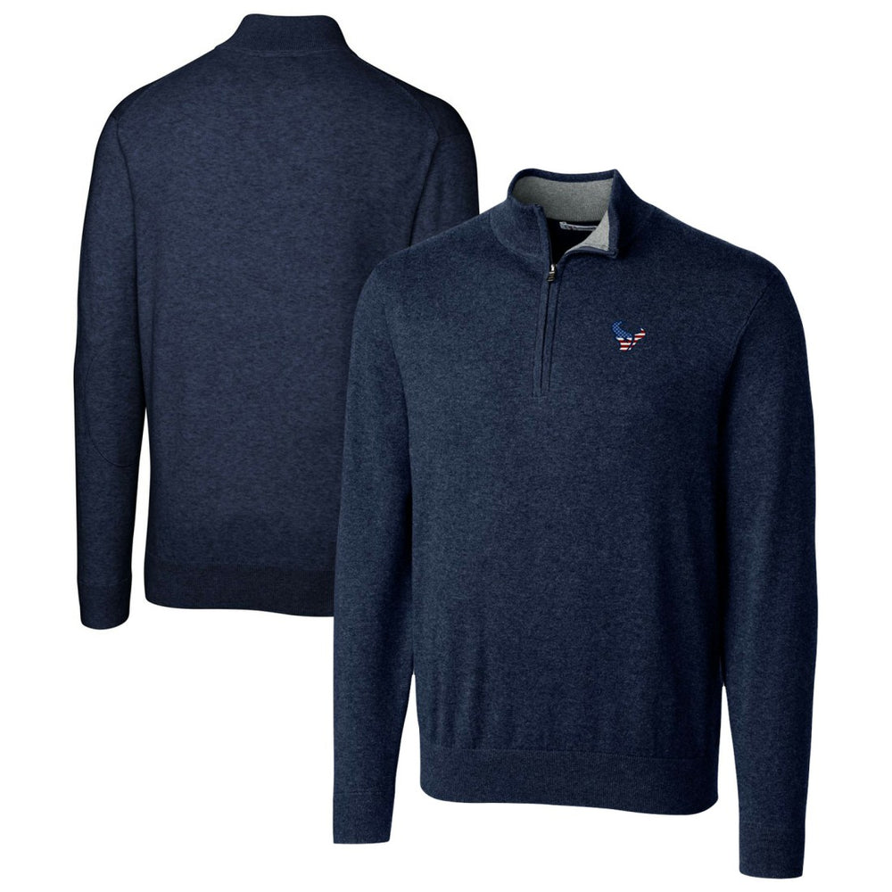 Cutter & Buck Lakemont Quarter-Zip Pullover Sweater - Houston Texans