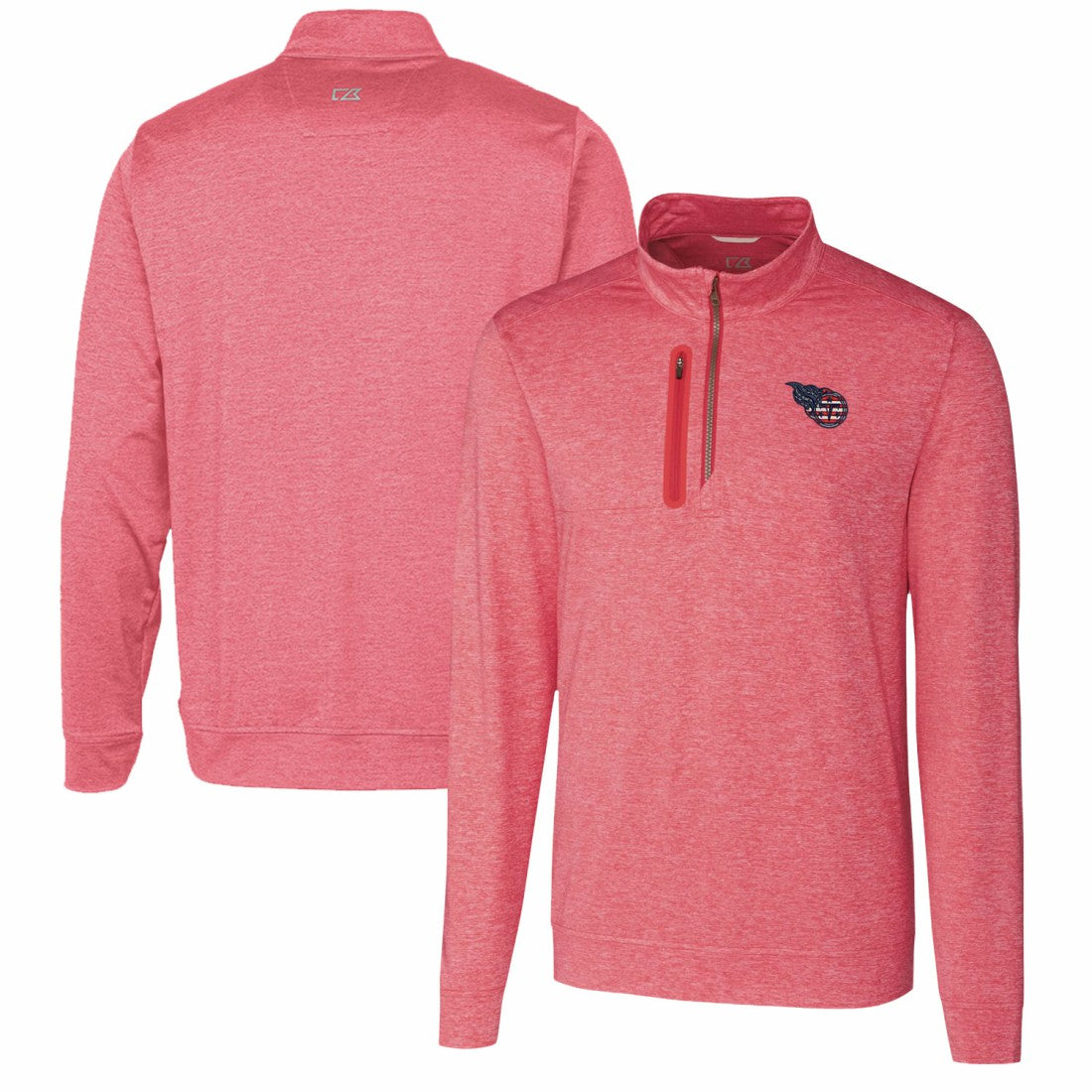 Cutter & Buck Stealth Quarter-Zip Pullover Top - Tennessee Titans