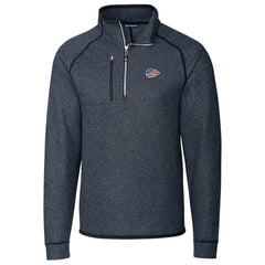 Cutter & Buck Big & Tall Mainsail Sweater Knit Half-Zip Pullover Jacket - Kansas City Chiefs