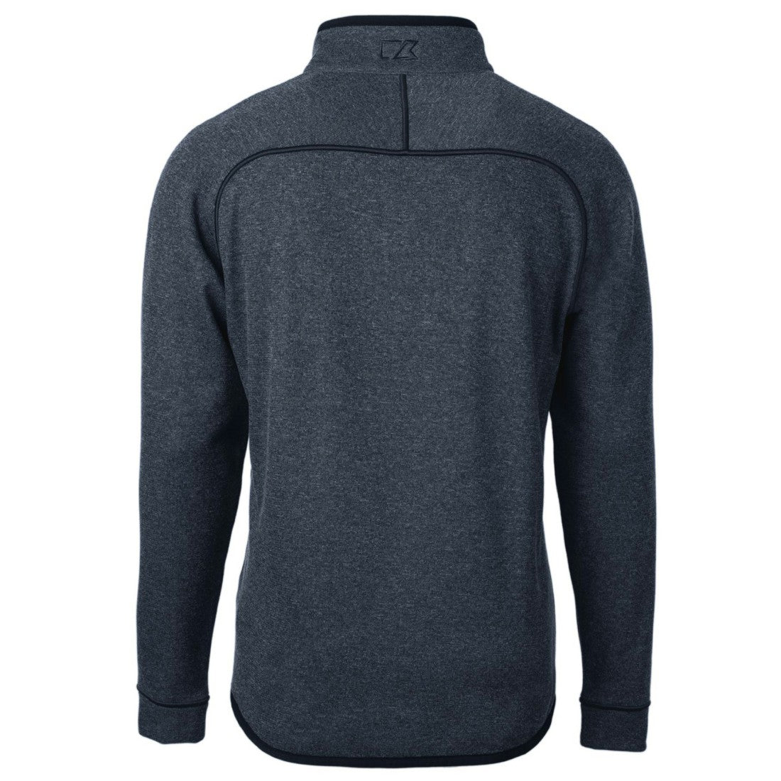 Cutter & Buck Big & Tall Mainsail Sweater Knit Half-Zip Pullover Jacket - Detroit Lions