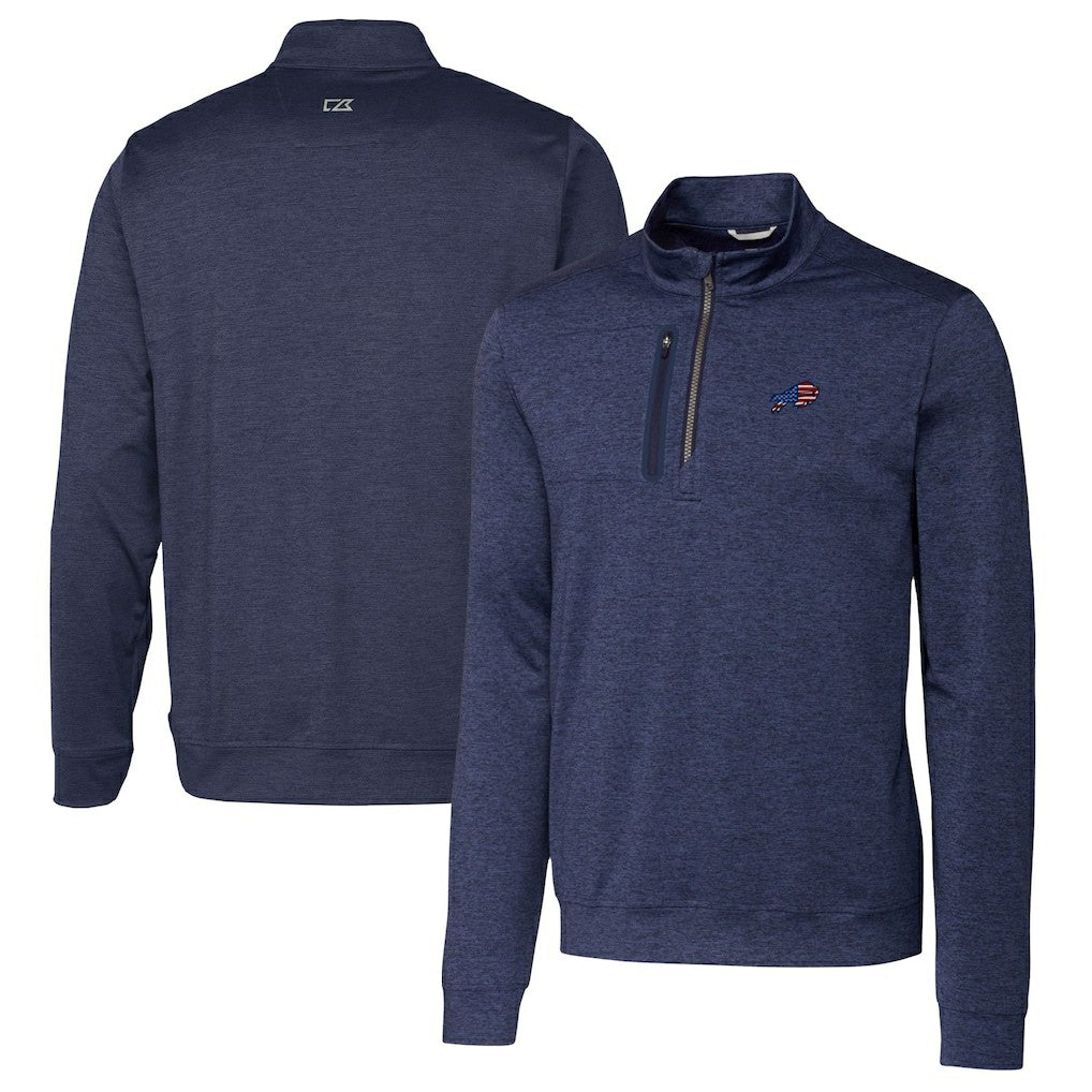 Cutter & Buck Big & Tall Stealth Quarter-Zip Jacket - Buffalo Bills