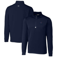 Cutter & Buck Big & Tall Traverse Stretch Quarter-Zip Pullover Top - Chicago Bears