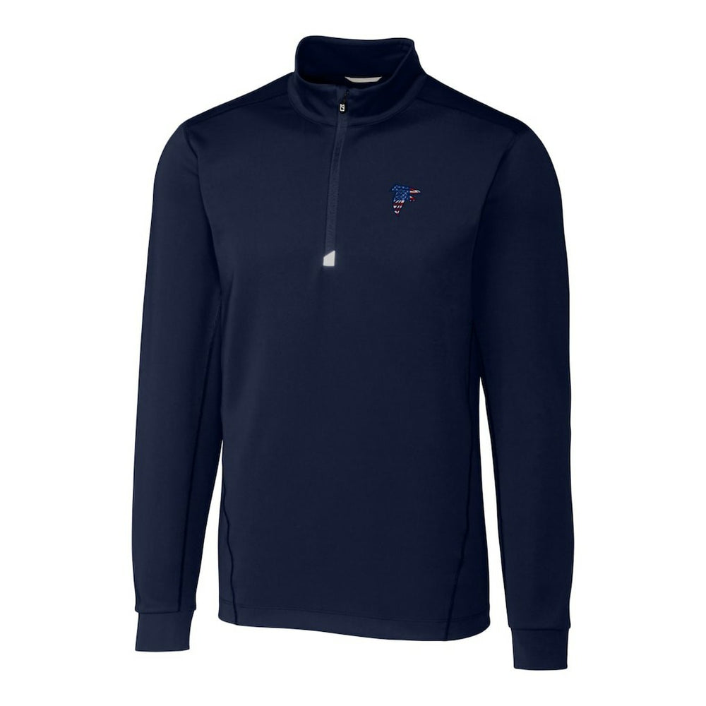 Cutter & Buck Big & Tall Traverse Stretch Quarter-Zip Pullover Top - Atlanta Falcons
