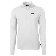 Cutter & Buck Big & Tall Virtue Eco Pique Recycled Quarter-Zip Jacket - Detroit Lions