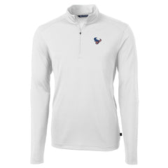 Cutter & Buck Big & Tall Virtue Eco Pique Recycled Quarter-Zip Jacket - Houston Texans