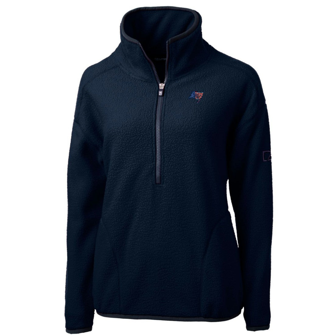 Cutter & Buck Women's Americana Cascade Eco Sherpa Fleece Half-Zip Pullover Jacket - Tampa Bay Buccaneers