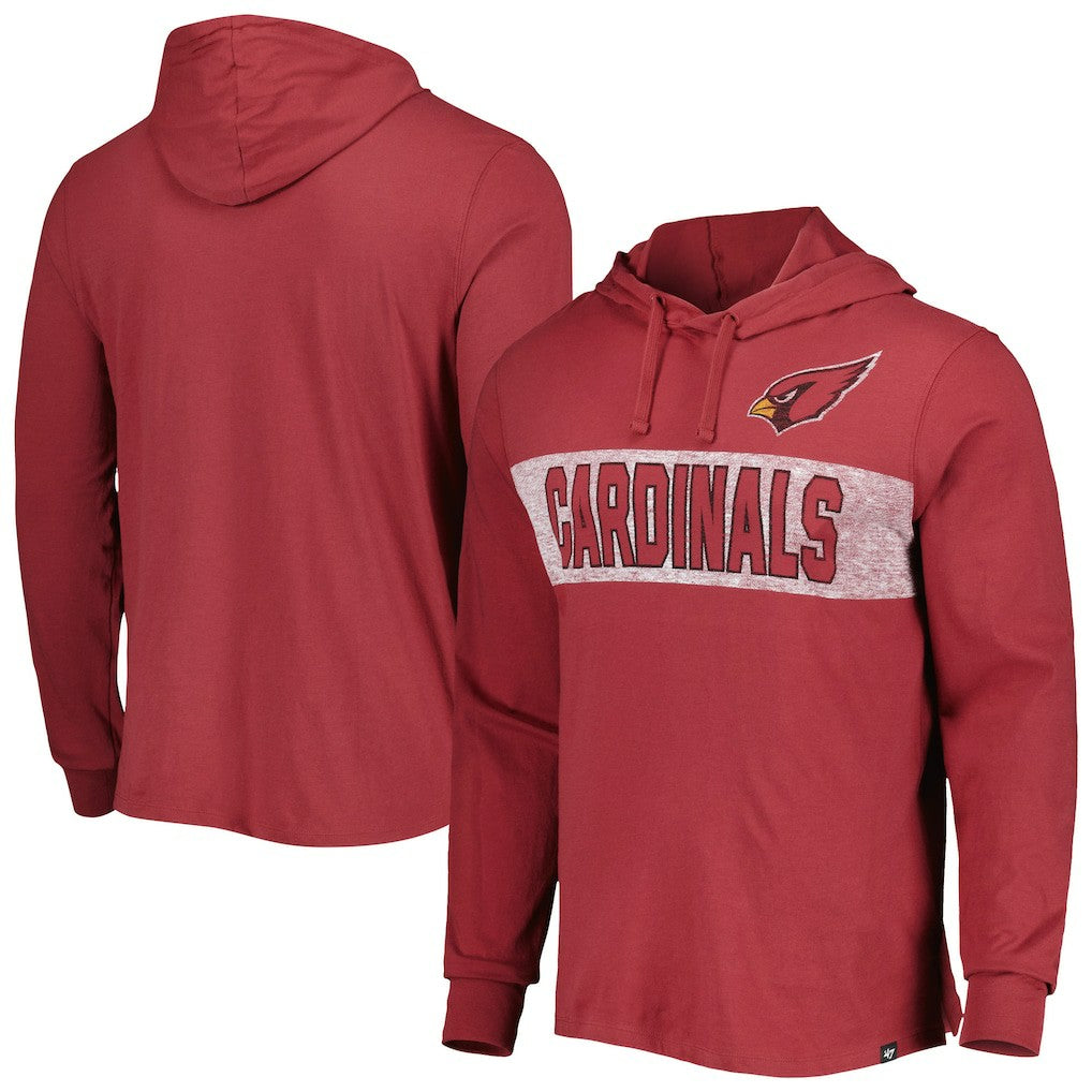 '47 Field Franklin Hooded Long Sleeve T-Shirt - Arizona Cardinals