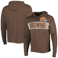 '47 Field Franklin Hooded Long Sleeve T-Shirt - Cleveland Browns