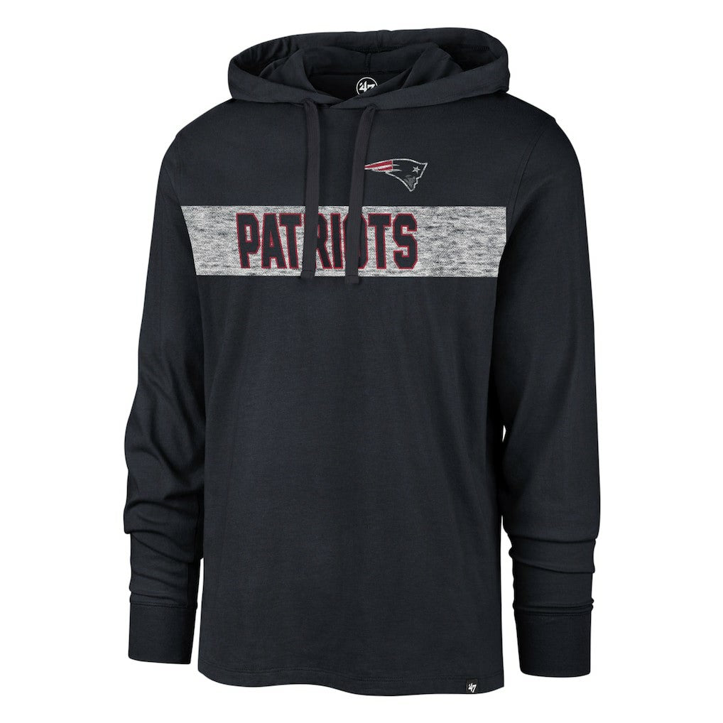 '47 Field Franklin Hooded Long Sleeve T-Shirt - New England Patriots