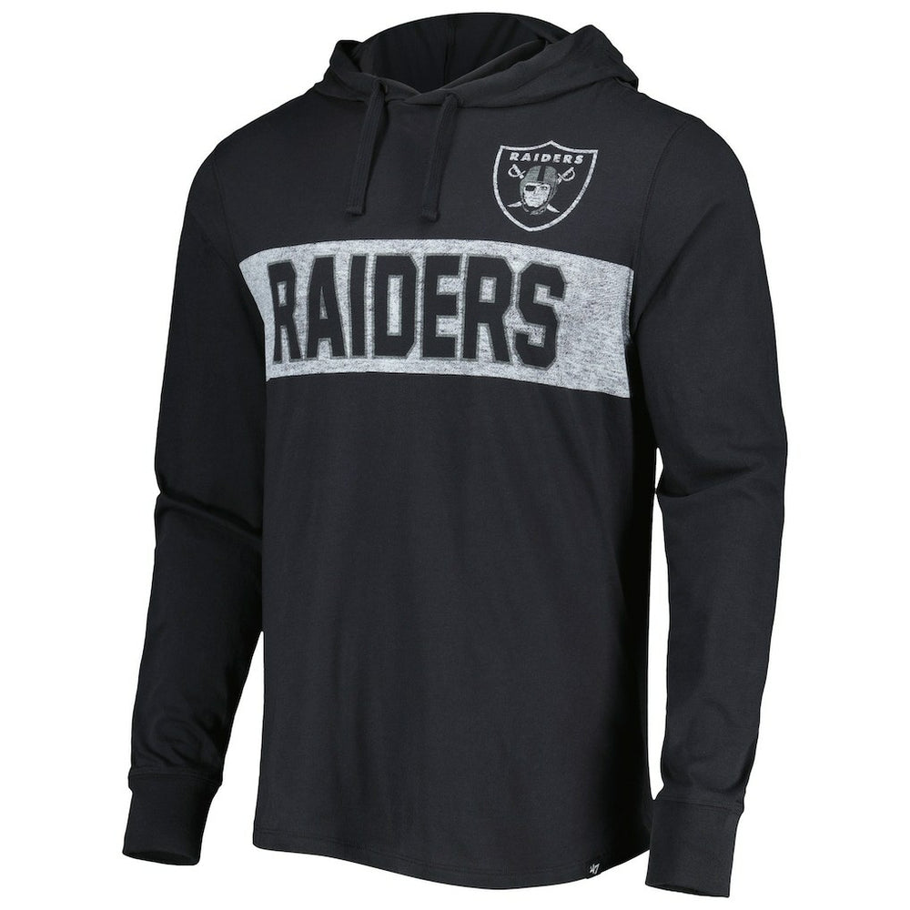 '47 Field Franklin Hooded Long Sleeve T-Shirt - Las Vegas Raiders