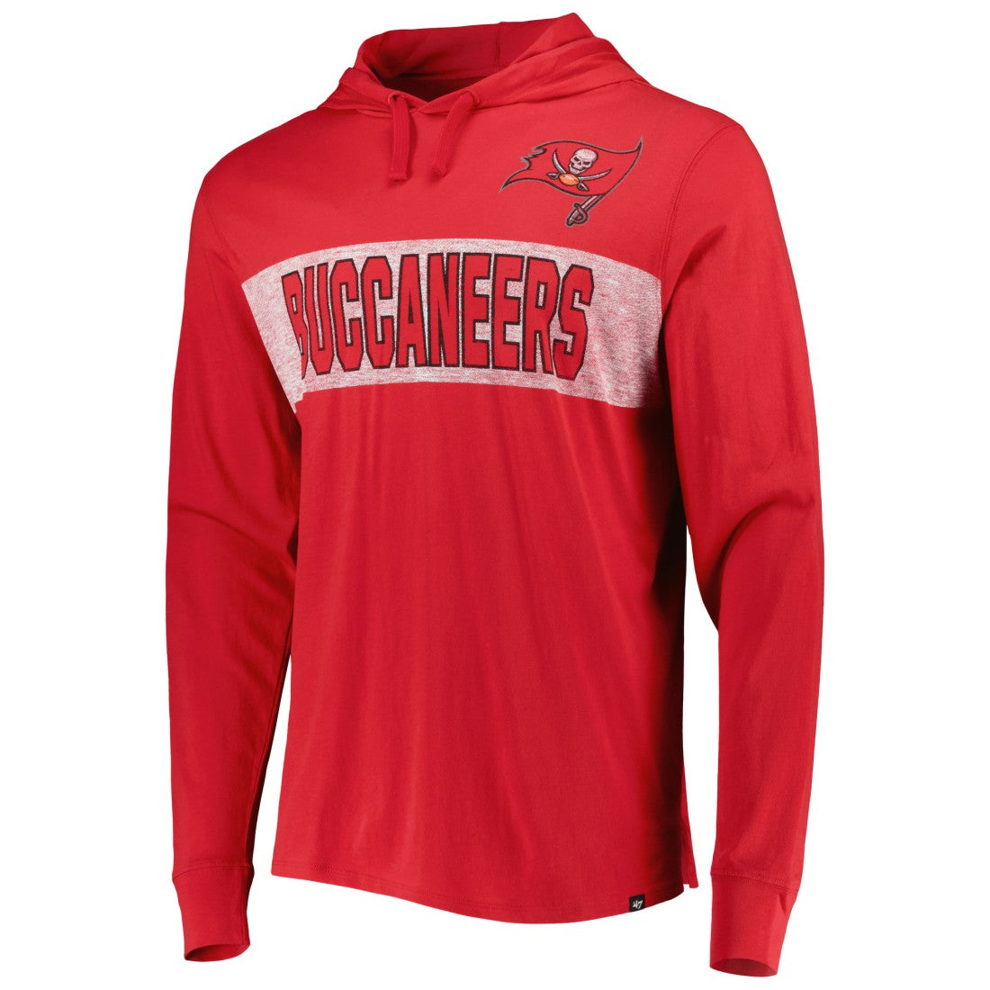 '47 Field Franklin Hooded Long Sleeve T-Shirt - Tampa Bay Buccaneers