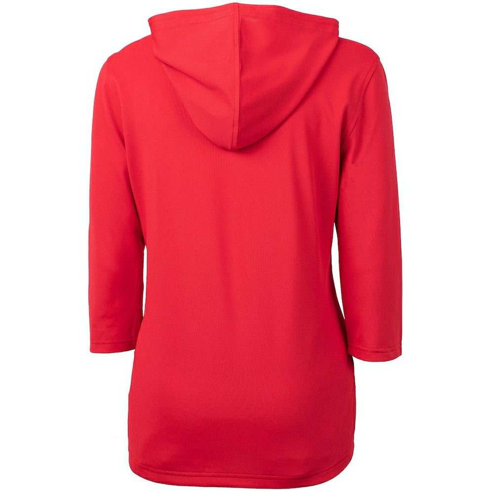 Cutter & Buck Women's Virtue Eco Pique 3/4 Sleeve Half-Zip Pullover Hoodie - Arizona Cardinals