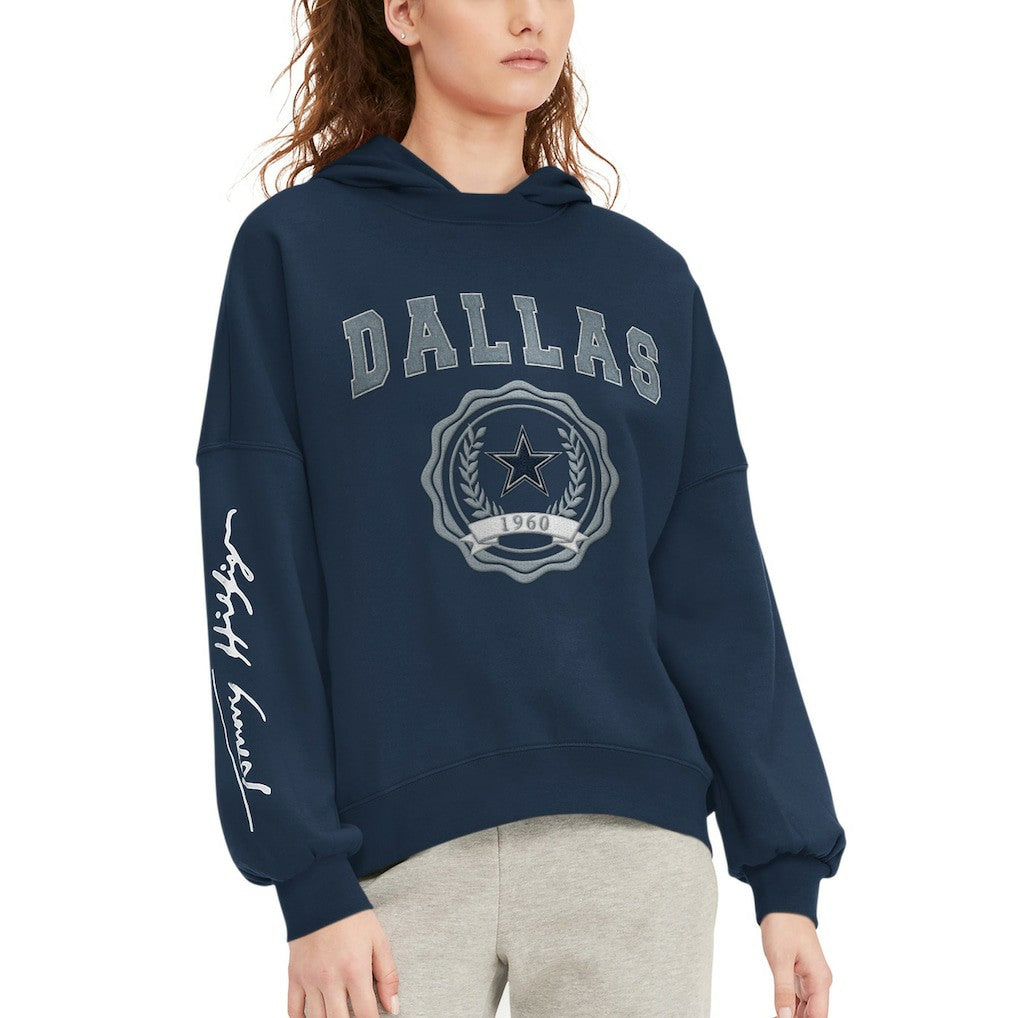 Tommy Hilfiger Women's Becca Dropped Shoulders Pullover Hoodie - Dallas Cowboys