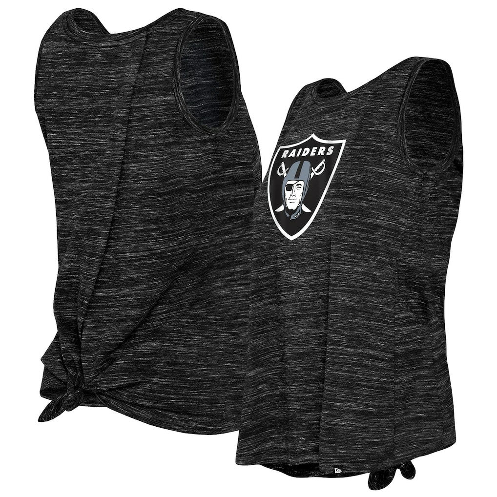 Women's Space Dye Tie-Back Tank Top - Las Vegas Raiders